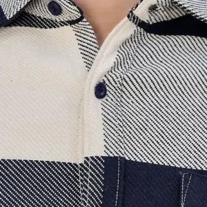Men's Slim-Fit Check Cotton Shirt – Style 683