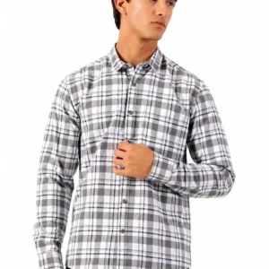 Men's Slim-Fit Check Shirt – Style 241