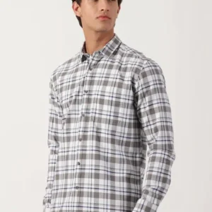 Men's Slim-Fit Check Shirt – Style 241