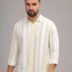 Men's Slim-Fit Cotton Shirt – Style 196