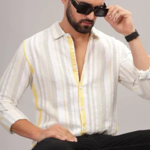 Men's Slim-Fit Cotton Shirt – Style 196