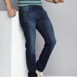 Men's Slim-Fit Heavy-Fade Stretch Jeans – Style 230