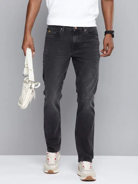 Men's Slim-Fit Heavy-Fade Stretch Jeans – Style 240
