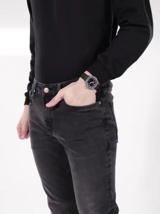 Men's Slim-Fit Heavy-Fade Stretch Jeans – Style 240
