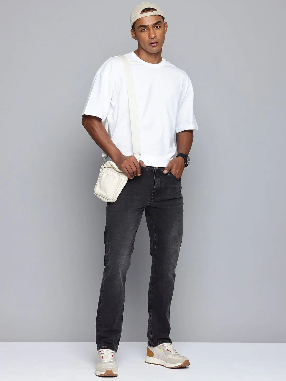 Men's Slim-Fit Heavy-Fade Stretch Jeans – Style 240