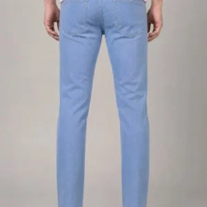 Men's Slim-Fit Mid-Rise Distressed Stretch Jeans – Style 557