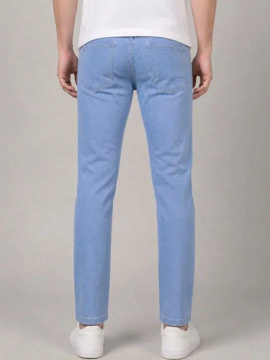 Men's Slim-Fit Mid-Rise Distressed Stretch Jeans – Style 557