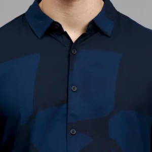 Men's Slim-Fit Print Shirt – Style 102