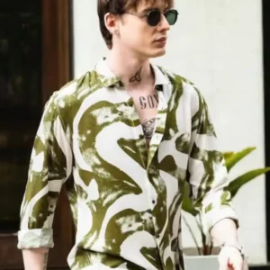 Men's Slim-Fit Print Shirt – Style 342