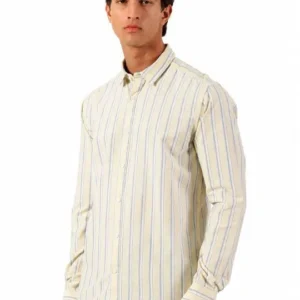 Men's Slim-Fit Stripe Shirt – Style 023