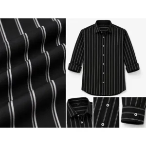 Men's Slim-Fit Stripe Shirt – Style 626