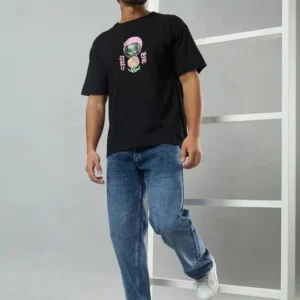 Men's Straight-Fit Mid-Rise Light-Fade Stretch Jeans – Style 121