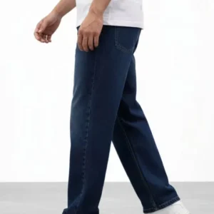 Men's Straight-Fit Mid-Rise Light-Fade Stretch Jeans – Style 130