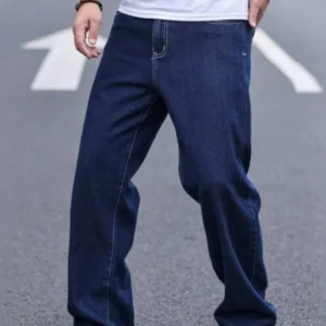 Men's Straight-Fit Mid-Rise Stretch Jeans – Style 325