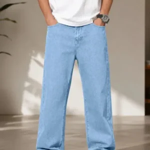 Men's Straight-Fit Mid-Rise Stretch Jeans – Style 694