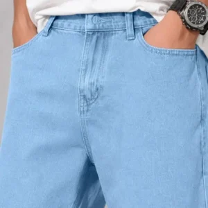 Men's Straight-Fit Mid-Rise Stretch Jeans – Style 694