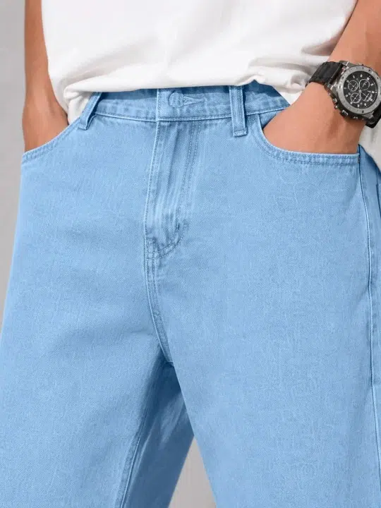 Men's Straight-Fit Mid-Rise Stretch Jeans – Style 694