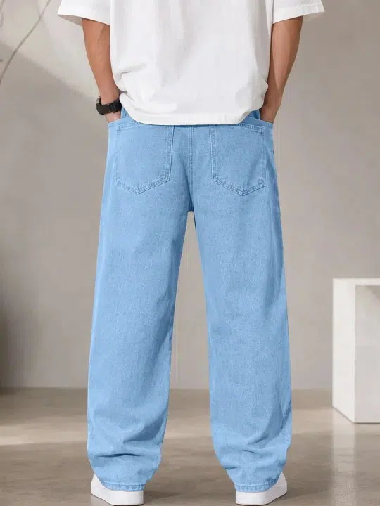 Men's Straight-Fit Mid-Rise Stretch Jeans – Style 694