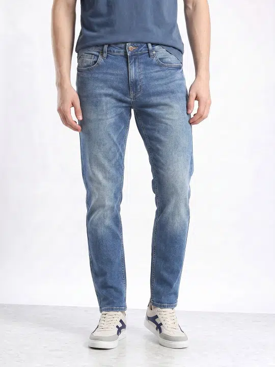 Men's Straight-Fit Stretch Jeans – Style 625