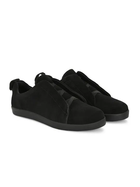 Men's Suede Slip-On Sneakers – Style 496