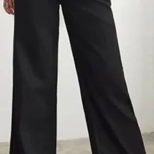 Women's Black Straight-Fit High-Rise Stretch Jeans – Style 882