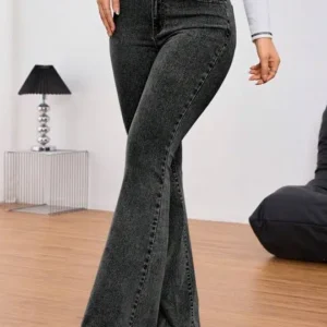 Women's Bootcut Mid-Rise Stretch Jeans – Style 958
