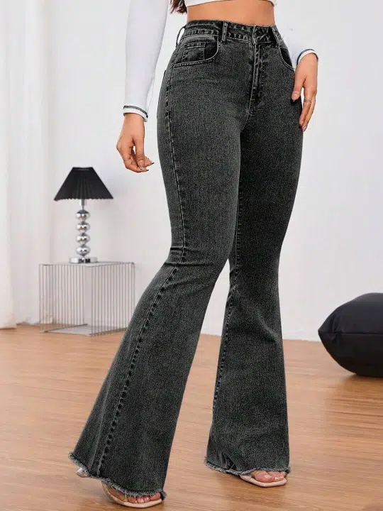 Women's Bootcut Mid-Rise Stretch Jeans – Style 958