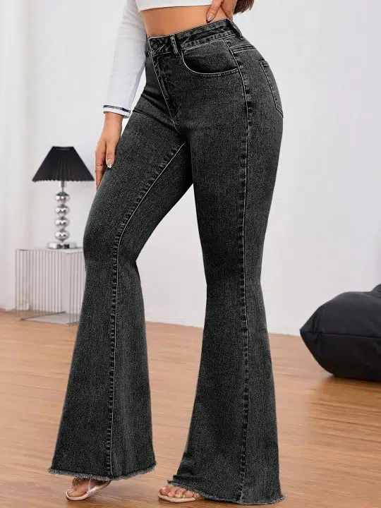 Women's Bootcut Mid-Rise Stretch Jeans – Style 958