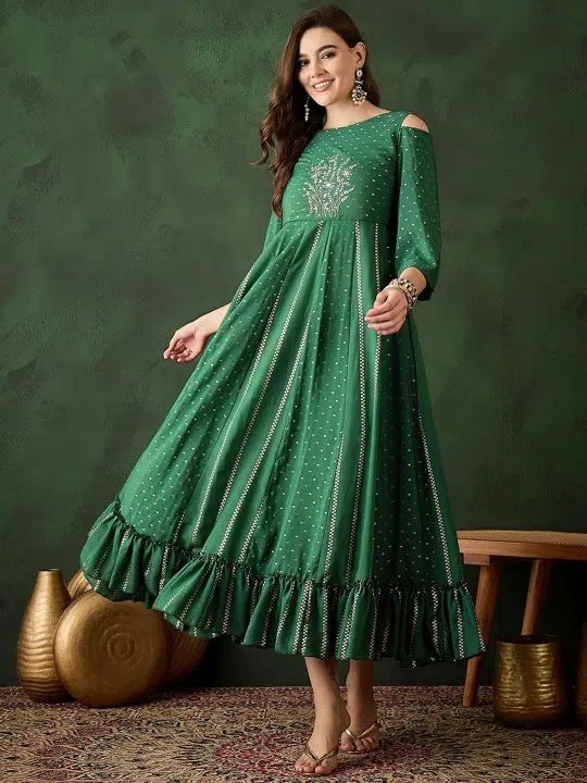 Women's Embroidered Ethnic Dress – Style 801