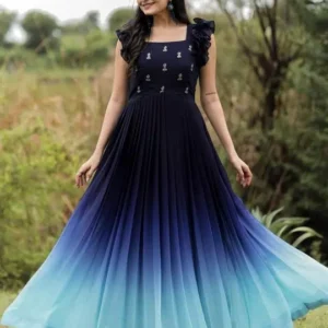 Women's Embroidered Fit-&-Flare Ethnic Dress – Style 169