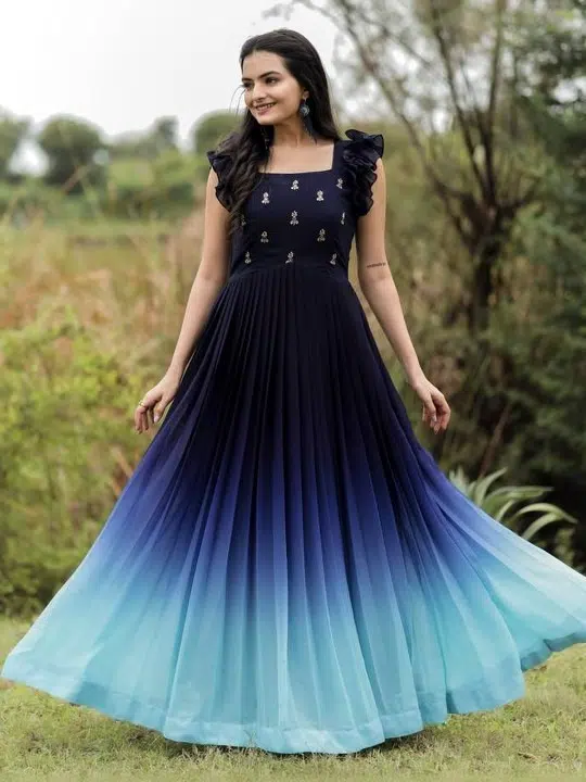 Women's Embroidered Fit-&-Flare Ethnic Dress – Style 169