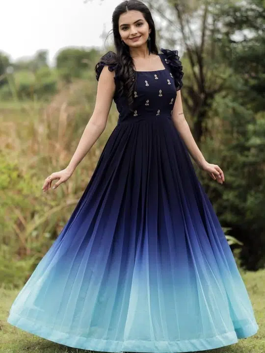 Women's Embroidered Fit-&-Flare Ethnic Dress – Style 169