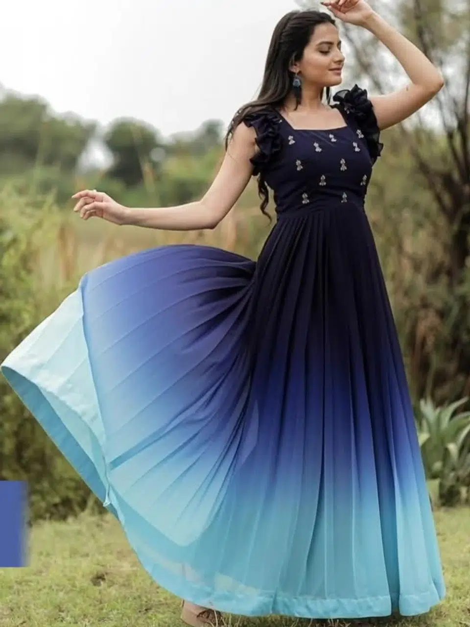 Women's Embroidered Fit-&-Flare Ethnic Dress – Style 169