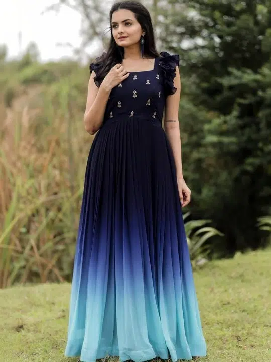 Women's Embroidered Fit-&-Flare Ethnic Dress – Style 169