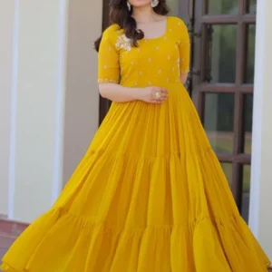 Women's Embroidered Maxi Dress – Style 947