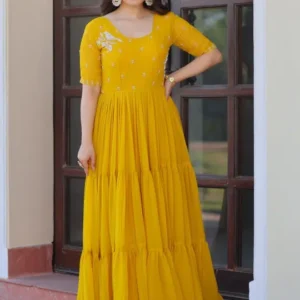 Women's Embroidered Maxi Dress – Style 947