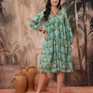 Women's Floral-Print Ethnic Dress – Style 983