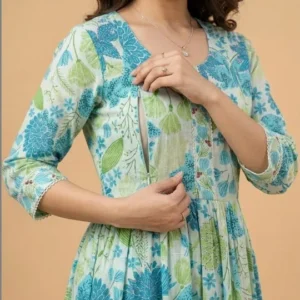 Women's Floral-Print Fit-&-Flare Maxi Dress – Style 299