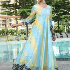 Women's Print A-Line Ethnic Dress – Style 933