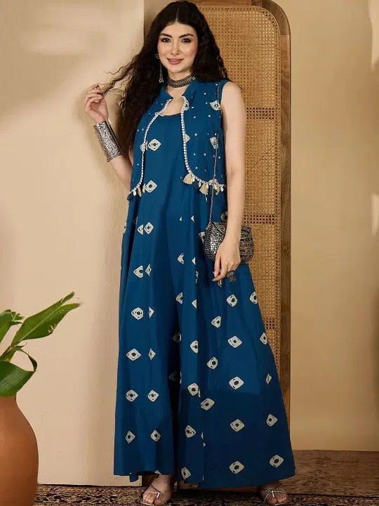 Women's Print Ethnic Dress – Style 930
