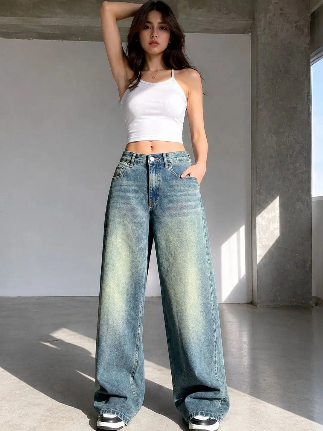 Women's Regular-Fit High-Rise Stretch Jeans – Style 109