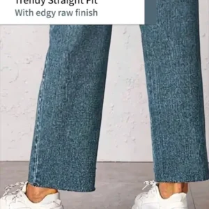 Women's Straight-Fit High-Rise Stretch Jeans – Style 848