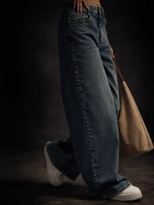 Women's Wide Leg High-Rise Stretch Jeans – Style 774