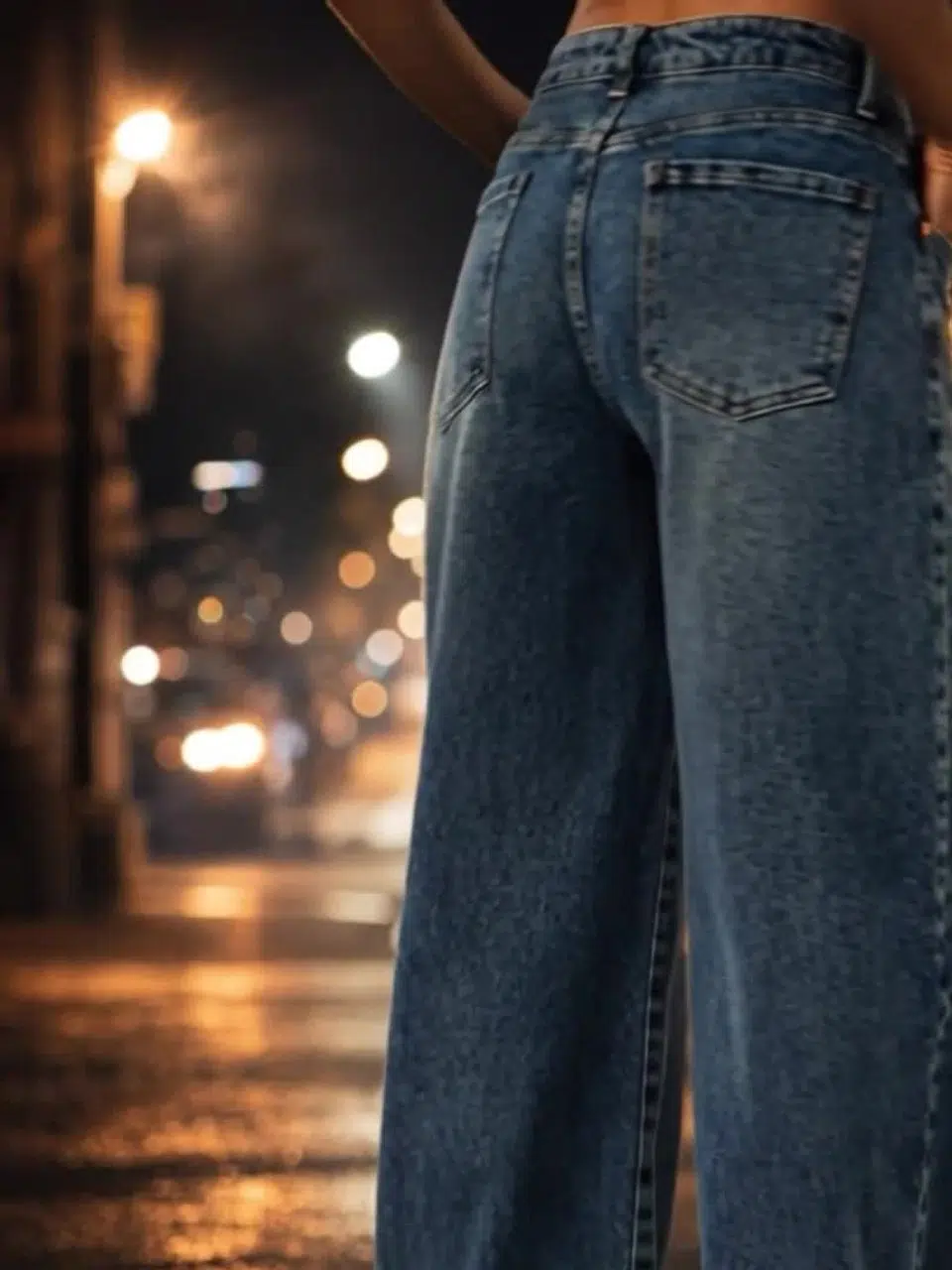 Women's Wide Leg High-Rise Stretch Jeans – Style 774